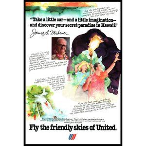 1978 United Airlines Take A Little Car And A Little Imagination Vintage Print Ad